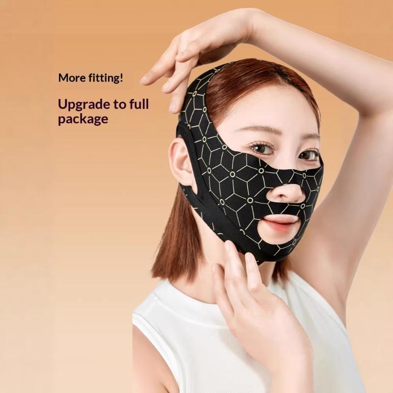 Skincare - V-Line Gesichtsstraffungsbandage Wiederverwendbarer Kinn- und Wangen-Schlankheitsformer