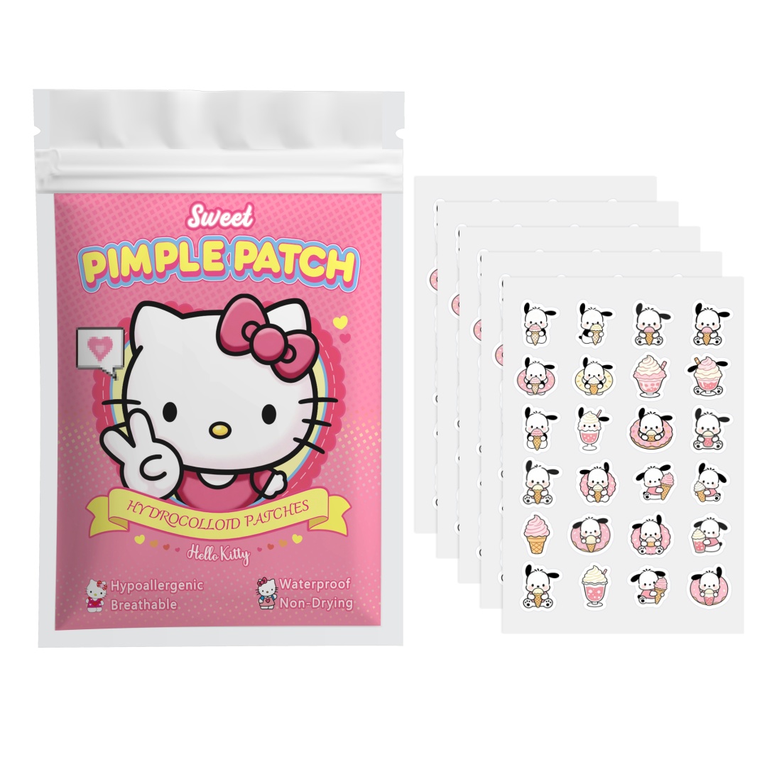 Hydrocolloid Pimple Patch - 48/120 Stück Hello Kitty Akne-Pflaster, Gesichts-Akne-Pflaster,