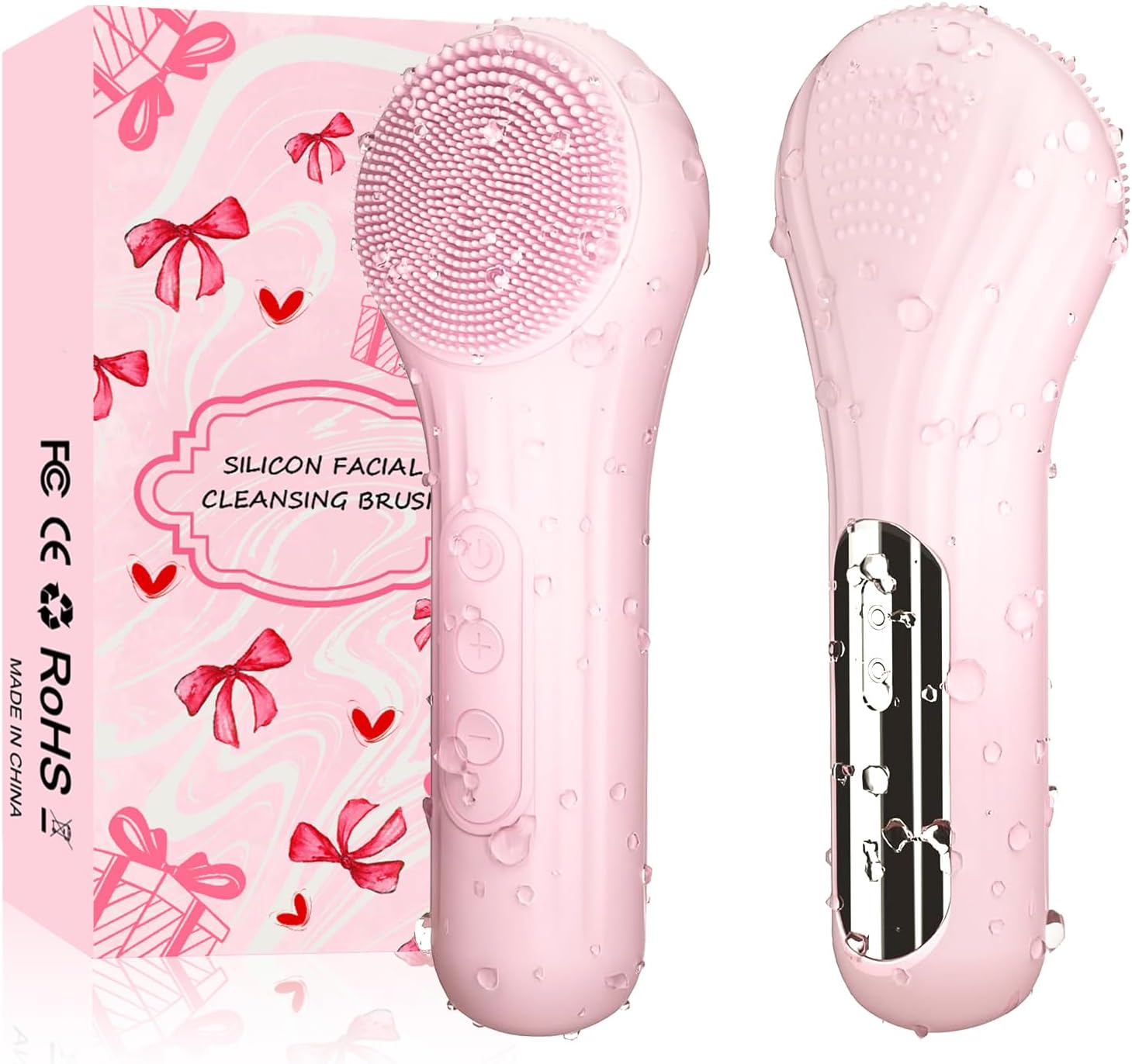 Silicone Face Scrubber Electric - Silikon-Gesichtswäscher, wasserdichte elektrische Gesichtsreinigungsbürste für Männer