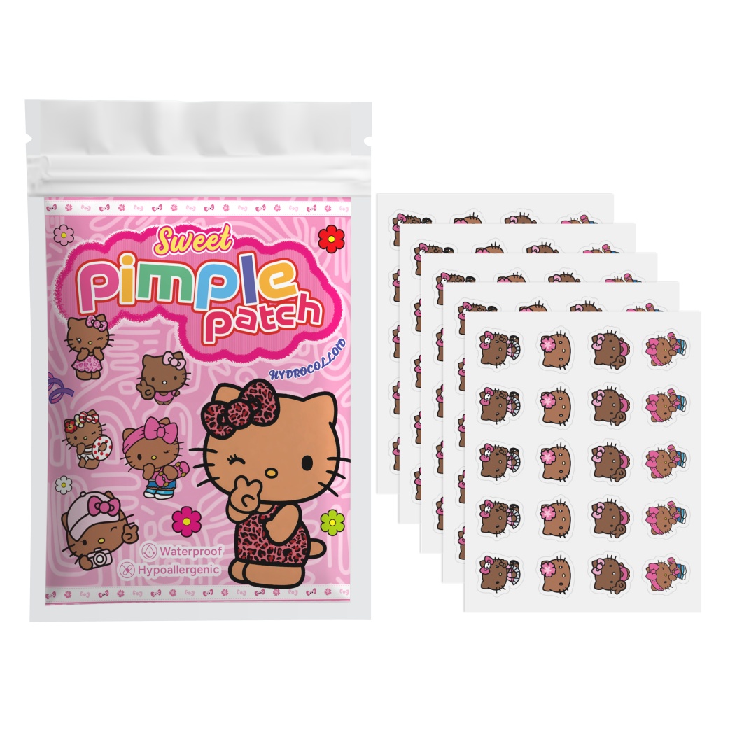 Hydrocolloid Pimple Patch - 100 Stück Hello Kitty Akne-Pflaster, Gesichts-Akne-Pflaster,