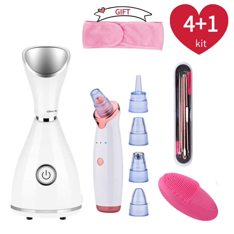 Silicone Face Scrubber Electric - Nano Ionic Gesichtsverdampfer Hot Face Steamer