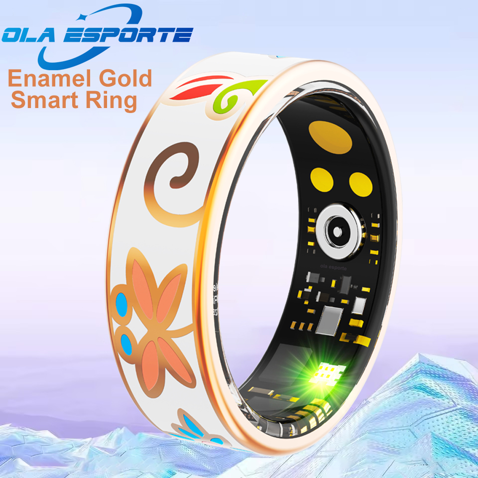 Health Monitors - Neue Emaille Handwerkskunst Smart Ring für