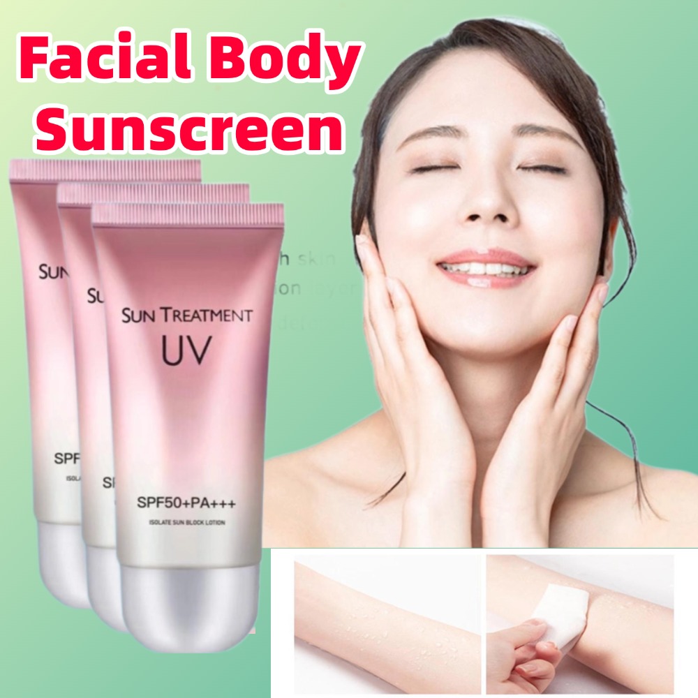 Spf 50 Waterproof Sunscreen - 60 ml Wasserdichte Gesichts-Körper-Sonnenschutz Dauerhafte Sonnencreme