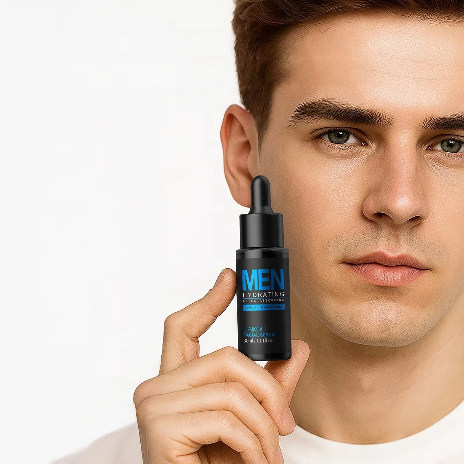 Hyaluronic Acid Facial Serum - 30 ml Gesichtsserum für Herren, feuchtigkeitsspendend,