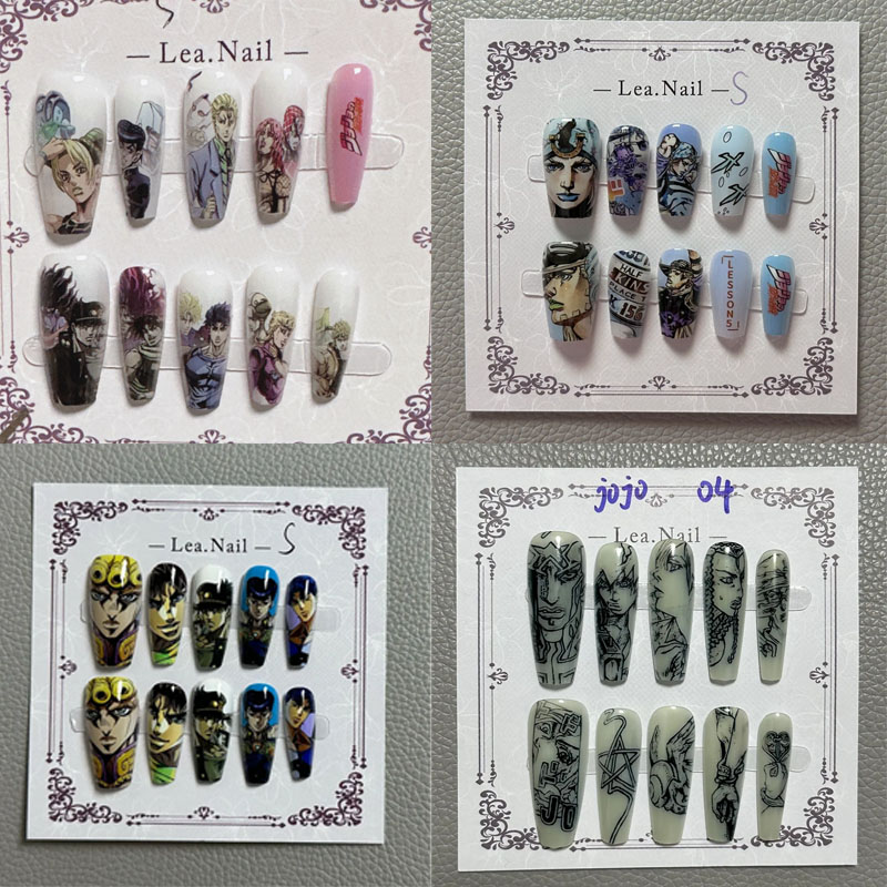 Nail Art - JOJO Nail Art Student Anime Cartoon