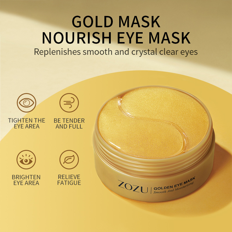 Collagen Under Eye Patches - 60 Stück goldene Kollagen-Avocado-feuchtigkeitsspendende Augenmaske, feuchtigkeitsspendend,