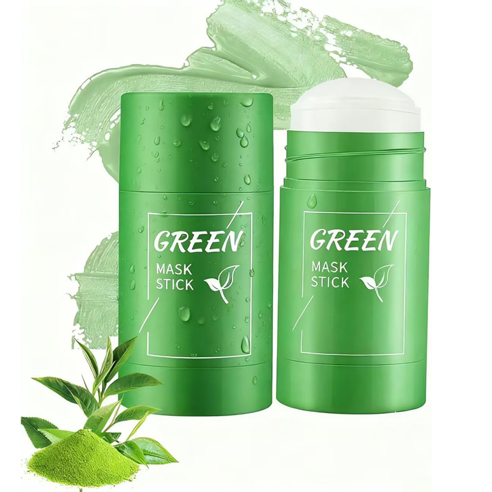 Green Tea Cleansing Clay Mask - Grüntee-Maskenstick für das Gesicht, Reinigende Tonmaske,