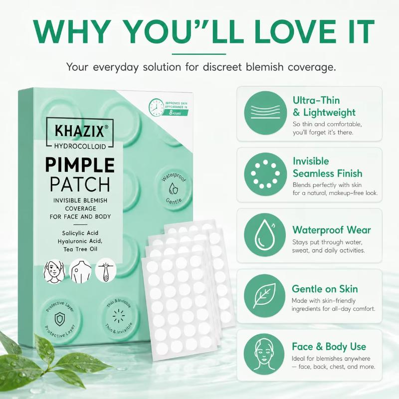 Hydrocolloid Pimple Patch - 200/800 Stück unsichtbare und atmungsaktive Hydrokolloid-Pickelpflaster,