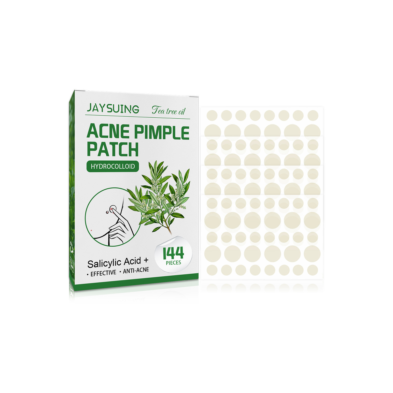 Hydrocolloid Pimple Patch - Hydrokolloid-Akne-Pflaster – absorbieren Eiter und Öl,