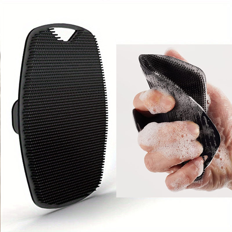 Silicone Face Scrubber Electric - Exfolierende Silikon-Badebürste Tragbare Duschbürste Sanfte Massage