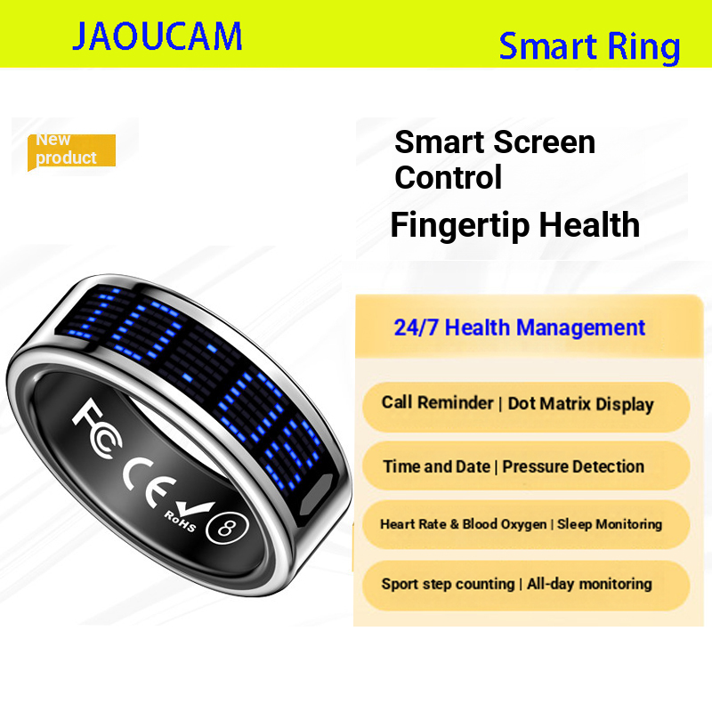 Health Monitors - 2026 Smart Ring Anruf-ID-Erinnerung Herzfrequenz-Blutdruck-Monitor für