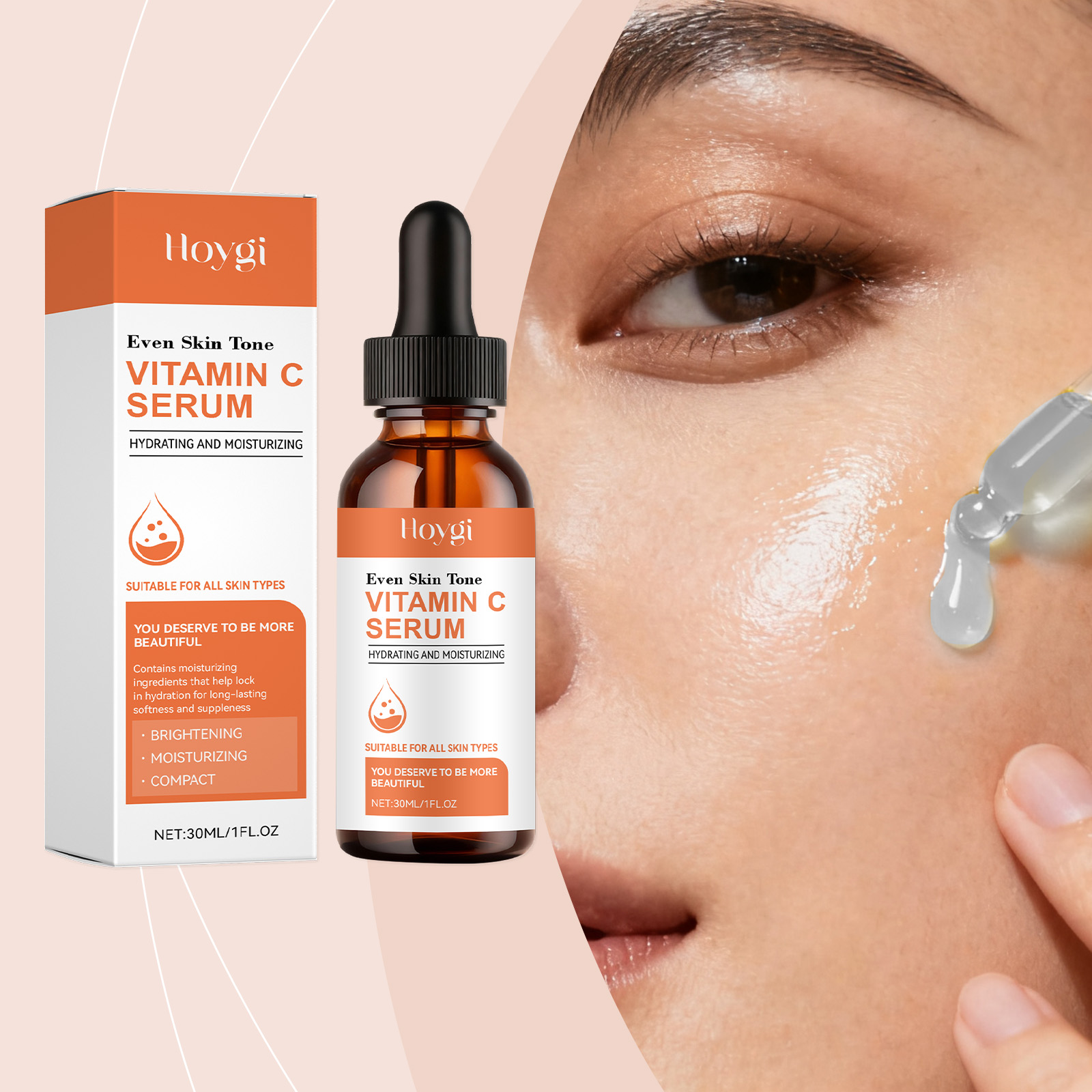 Hyaluronic Acid Facial Serum - Vitamin C Serum für das Gesicht
