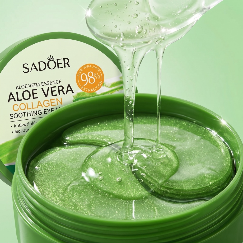 Collagen Under Eye Patches - 60 Stück Aloe Vera Kollagen Augenmaske