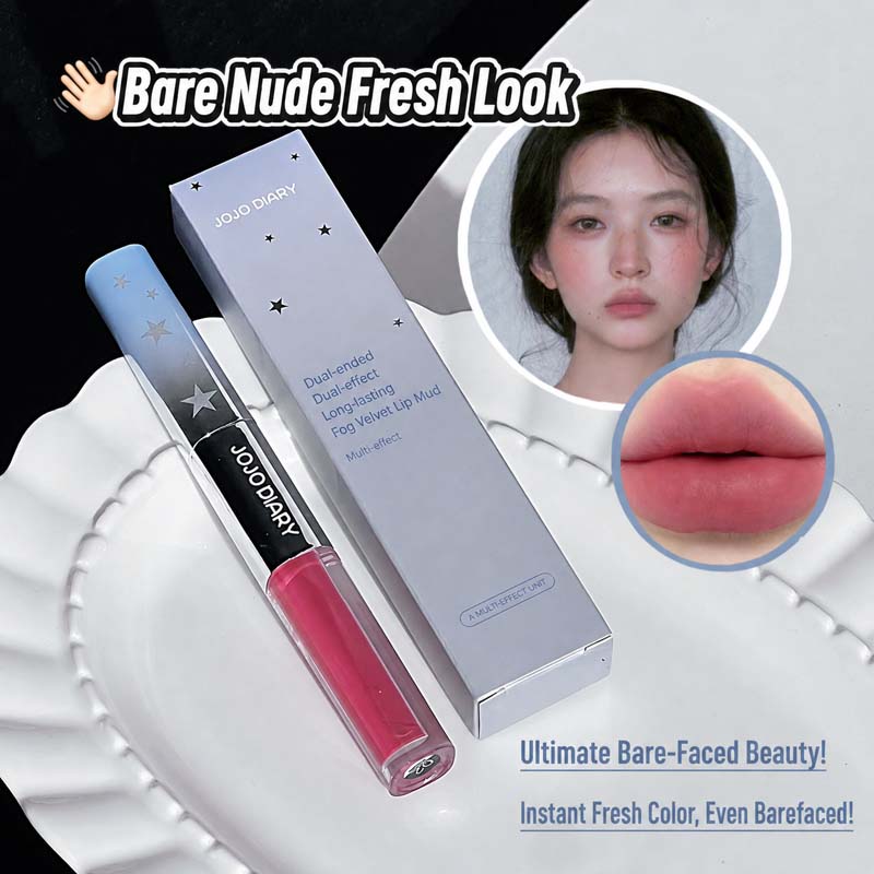 Matte Velvet Lip Tint Long Lasting - JOJO DIARY Dual Effect Lip Glaze