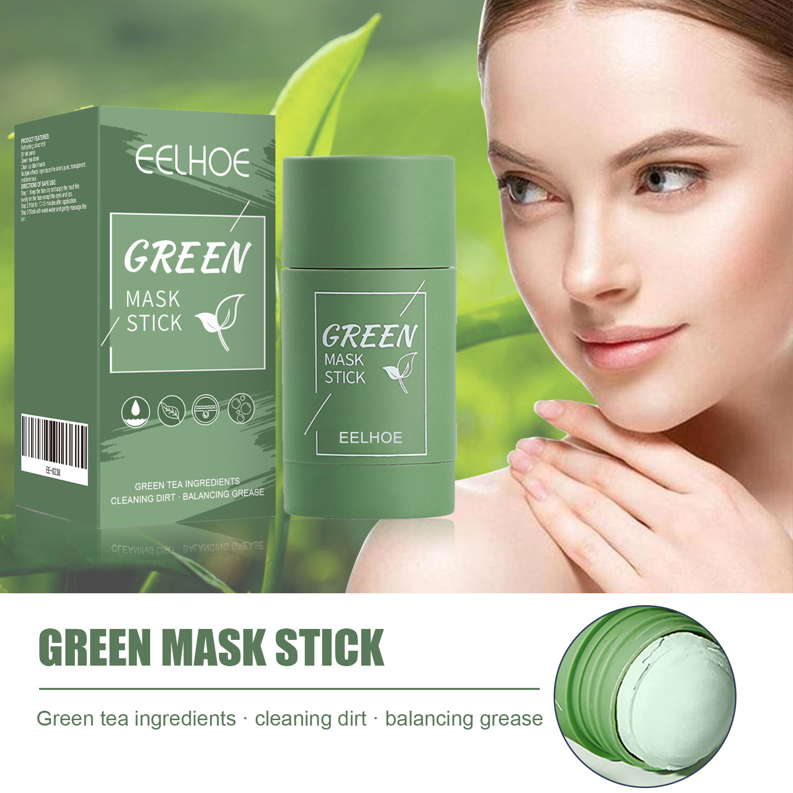 Grüntee-Festmaske im Stick - T – Green Tea Cleansing Clay Mask Bewertung und Preis