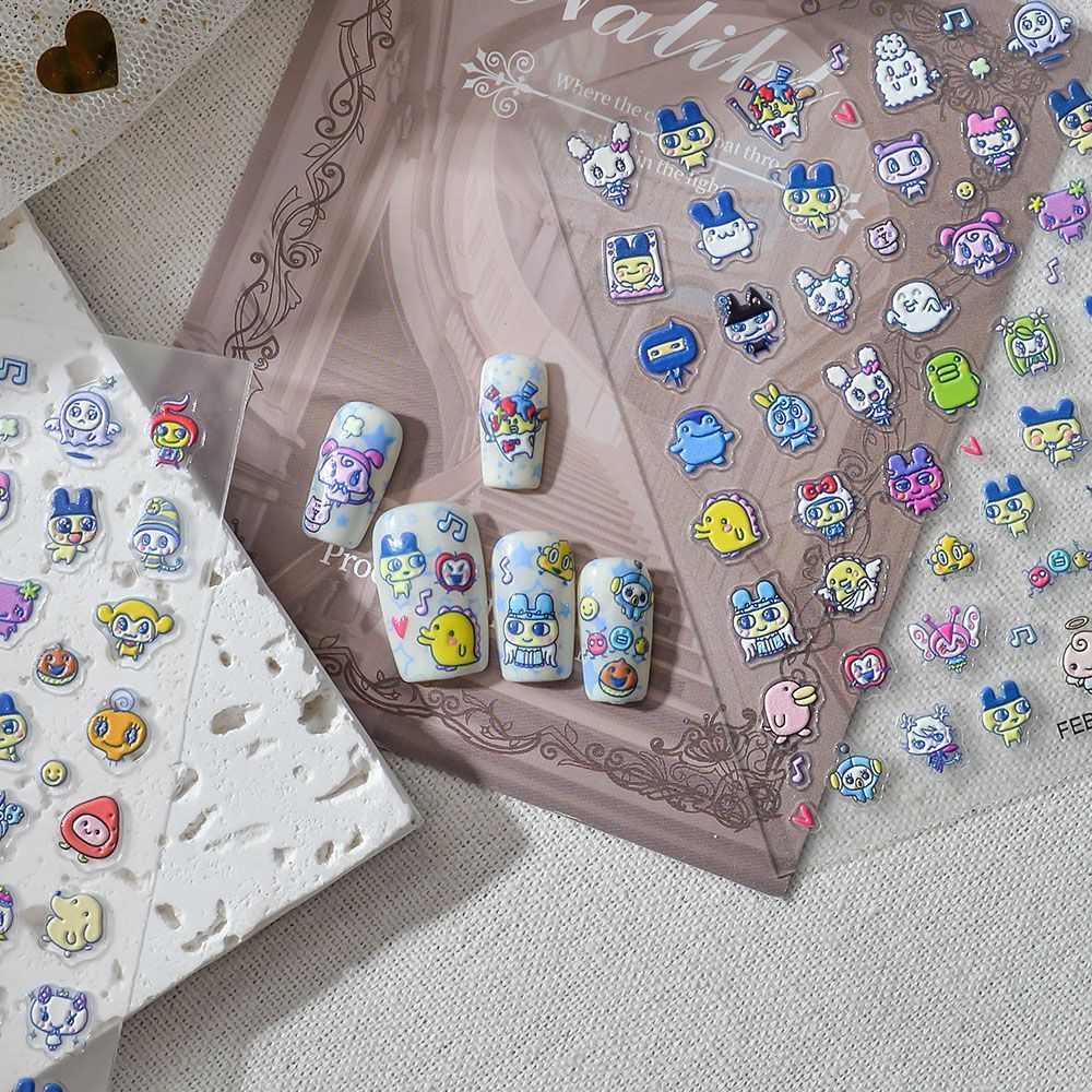 Tamagotchi Cartoon 3D-Reliefau – Nail Art Bewertung und Preis