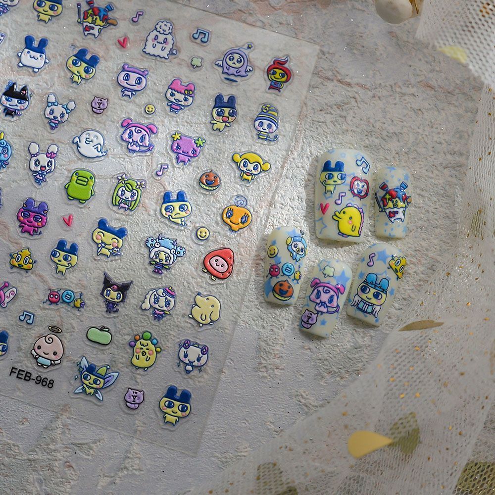 Tamagotchi Cartoon 3D-Reliefau – Nail Art Bewertung und Preis
