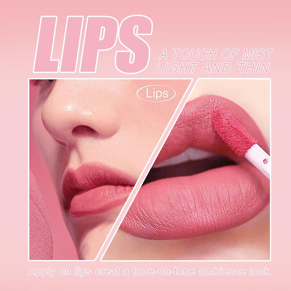 3 teile/satz Nude Lip Gloss Ma – Matte Velvet Lip Tint Long Lasting Bewertung und Preis