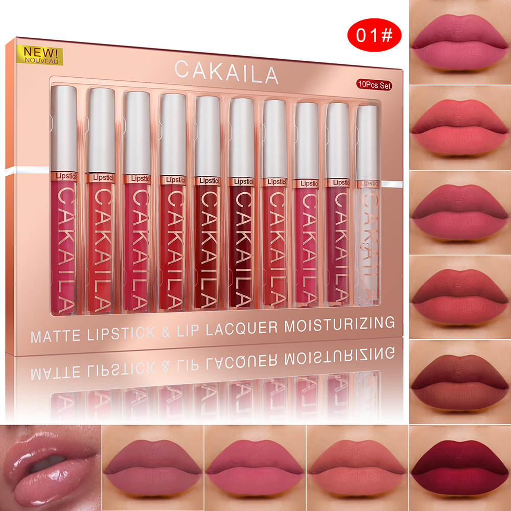 4 Stück/10 Stück/Set Nude Lipg – Matte Velvet Lip Tint Long Lasting Bewertung und Preis