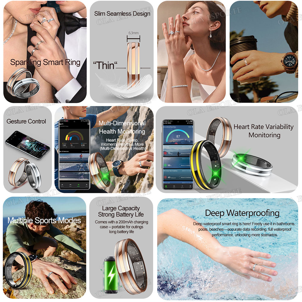 Neuer 6,3mm Dünner Smart Ring  – Health Monitors Bewertung und Preis