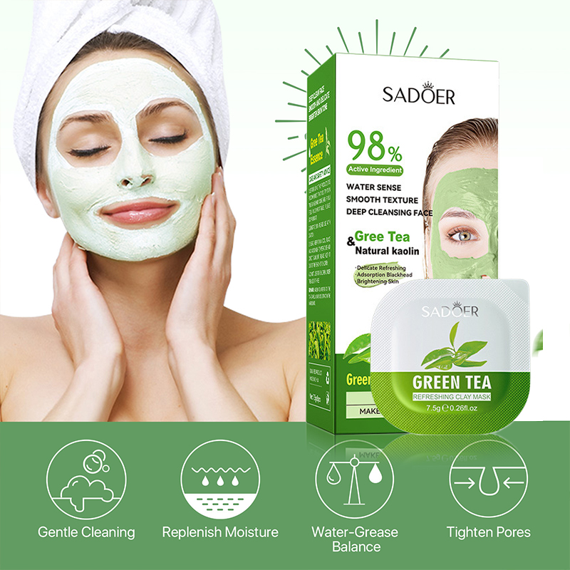 8 stücke Grün Tee Reinigung Sc – Green Tea Cleansing Clay Mask Bewertung und Preis