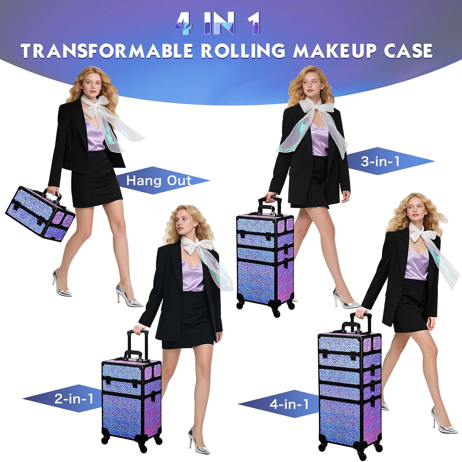 Rollender Make-up-Koffer, groß – Makeup Bewertung und Preis