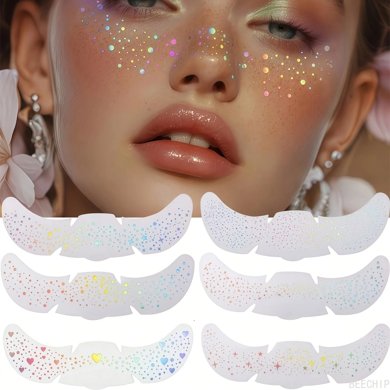 6 Blatt glitzernde Sommerspros – Makeup Bewertung und Preis