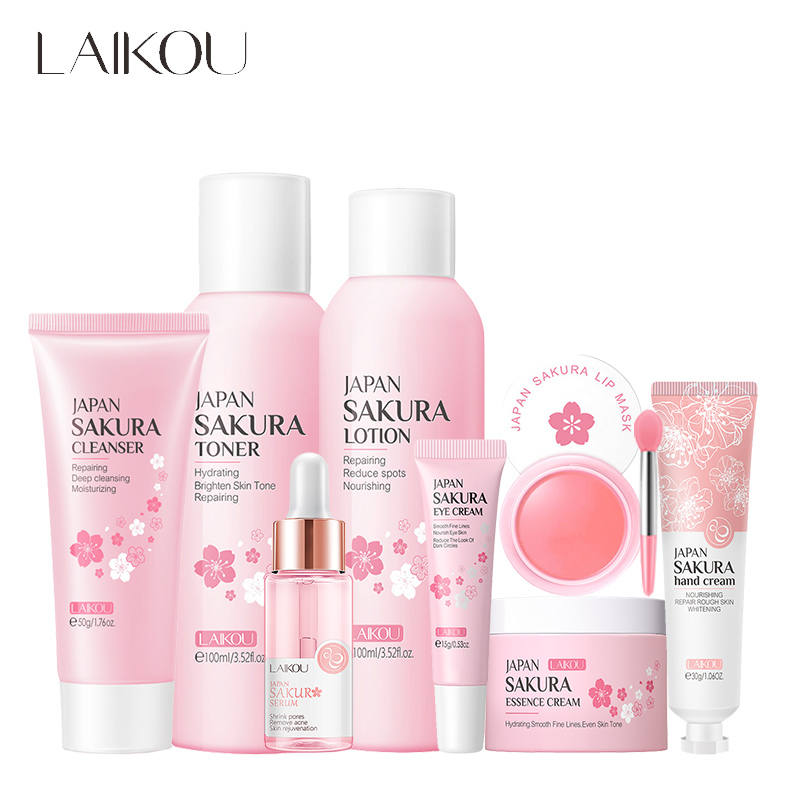 Laikou 8pcs Sakura Gesichts pf – Hyaluronic Acid Facial Serum Bewertung und Preis