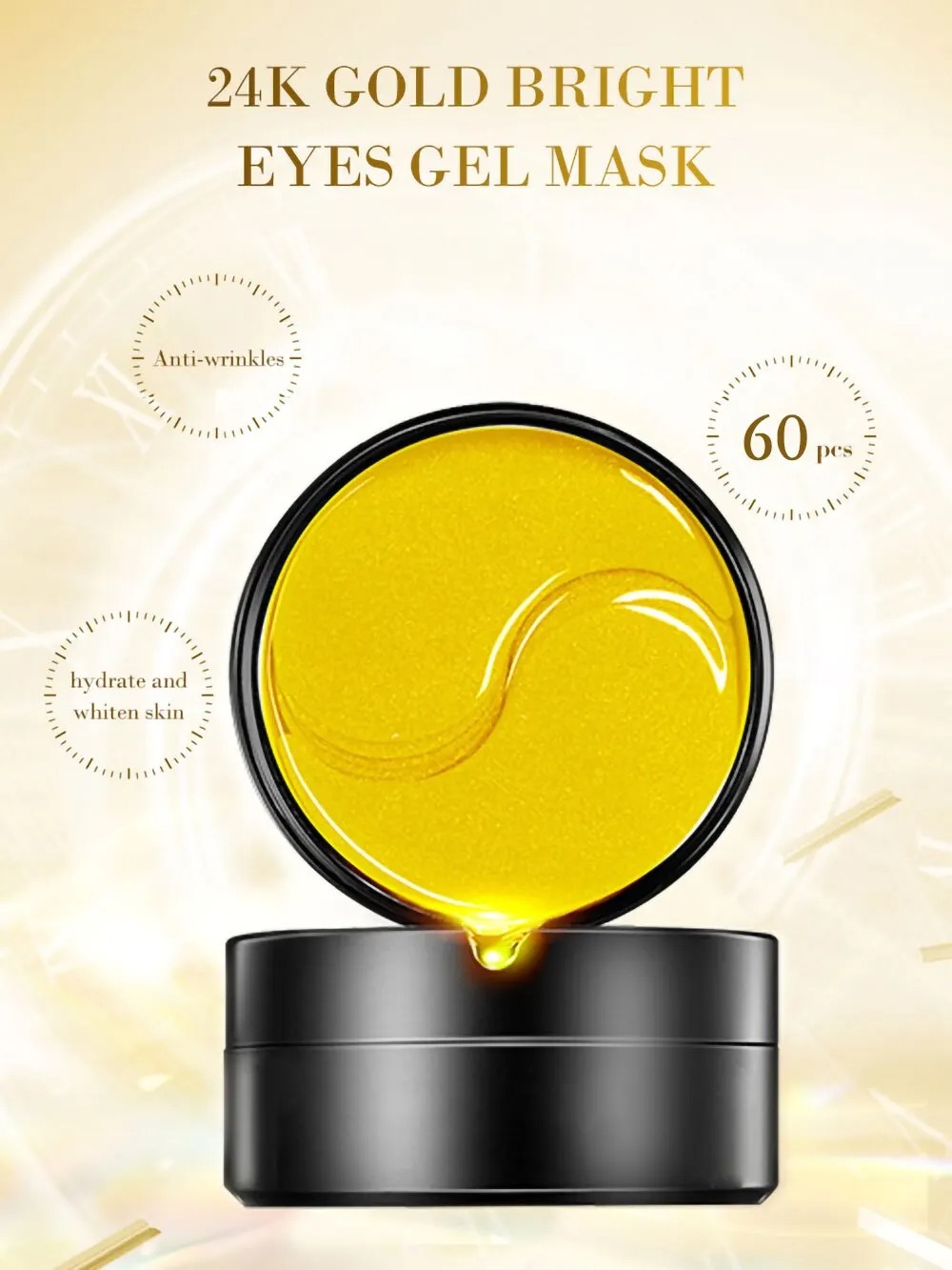 60 stücke goldene feuchtigkeit – Collagen Under Eye Patches Bewertung und Preis